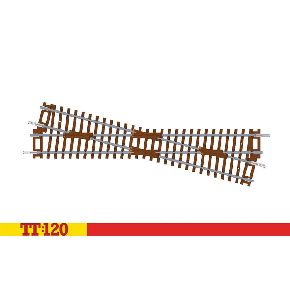 Hornby TT8019 TT Gauge Diamond Crossing Left Hand - Extra Track Pieces for Model Railway Sets, Toy Train Track Pieces, Includes: 1x 166mm Diamond Crossing Left - Hobbies for Men - Scale 1:120 - Image 7