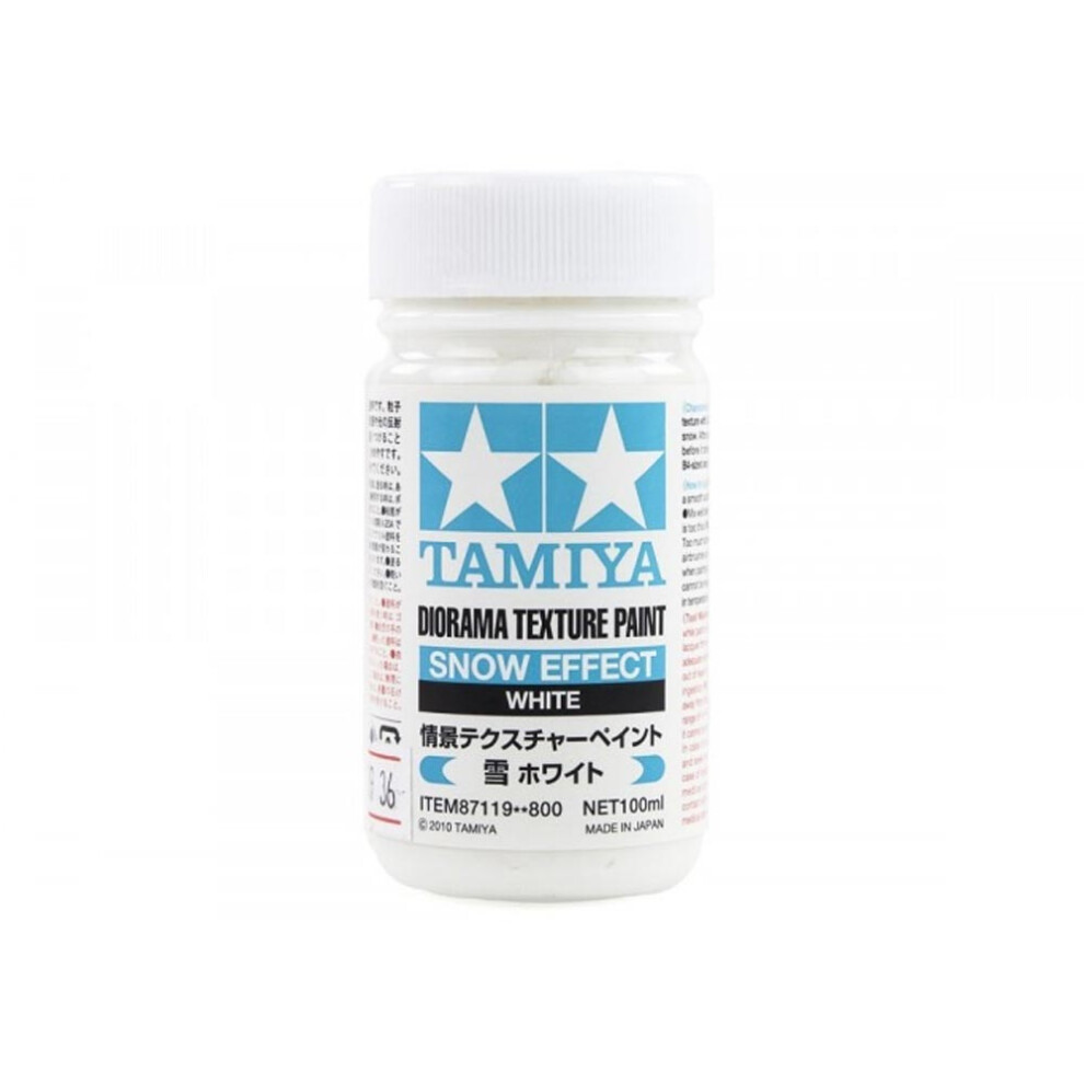 Tamiya 87119 White Snow Effect Diorama Texture Paint 100ml Model Paint