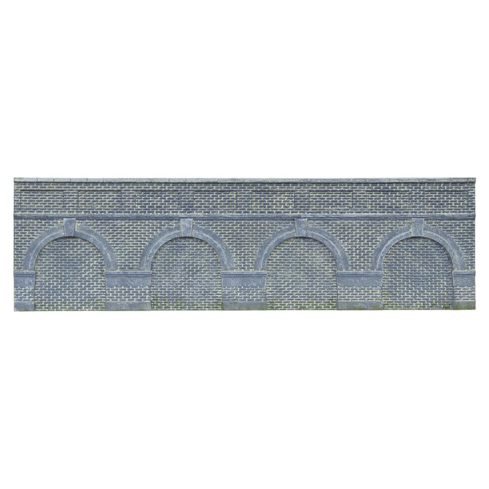 Hornby R7389 Low Level Arched Retaining Walls x2 Engineers Blue Brick 1:76 OO