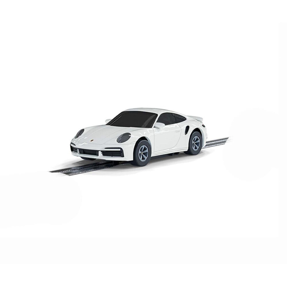 Scalextric G2214 Micro Scalextric Porsche 911 Turbo Car - White 1:64