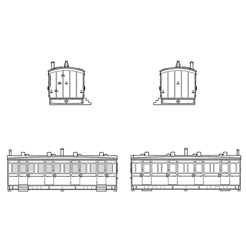 Hornby R7376 Grounded 6 Wheel Coach Summer House 1:76/OO Gauge Building