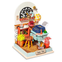 Kit de construcción - ROBOTIME - Record Mood (Estudio) DS017 - Madera - 7 x 7 x 10 cm - Montaje 4 h