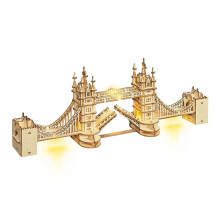Modelo de madeira com luzes - London Bridge - ROBOTIME - 113 peças