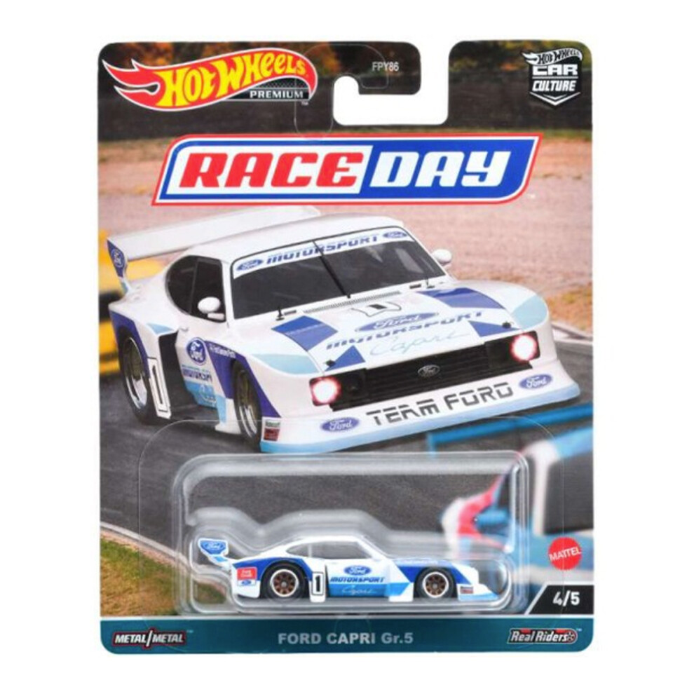 Hot Wheels HKC58 Race Day: Ford Capri Gr.5 1:64 Premium Diecast Car