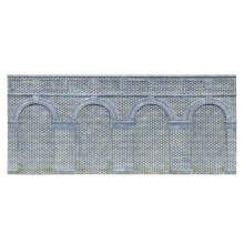 Hornby R7385 Mid Level Arched Retaining Walls x2 Engineers Blue Brick 1:76 OO