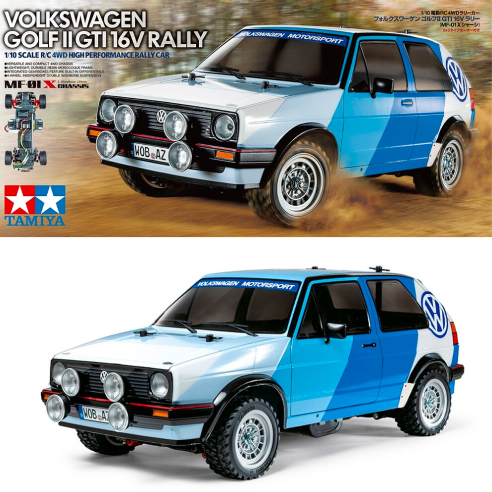 Tamiya RC 58714 Golf MK2 GTI 16 Rally MF-01X RC Car Assembly Kit