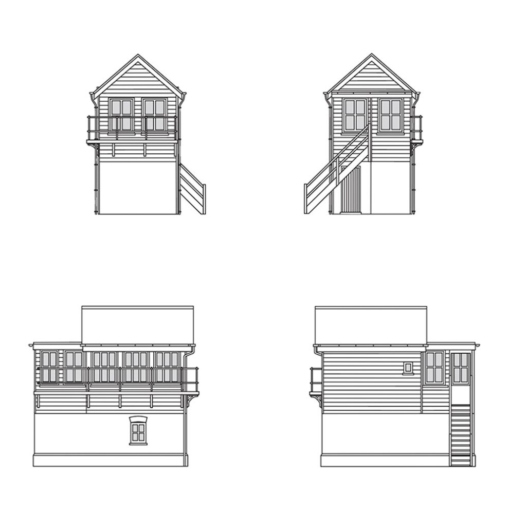 Hornby R7365 South Eastern Railway Signal Box 1:76/OO Gauge Building