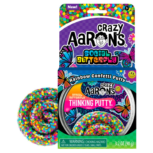 Crazy Aaron's Trendsetters Social Butterfly Thinking Foam Stretch Toy TF020