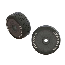 ARRMA Dboots Hoons 42/100 2.9 Gummireifen mit Schaumstoff, montiert auf Aero Dish schwarze Räder (2er Set): ARA550063