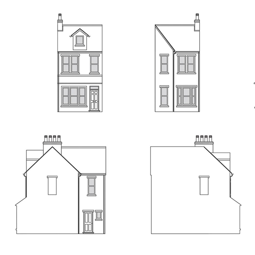 Hornby R7353 Victorian Terrace House Right Middle 1:76/OO Gauge Building