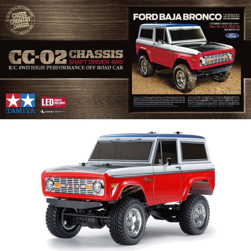 Tamiya RC 58736 Ford Baja Bronco (CC-02) 1:10 RC Assembly Kit