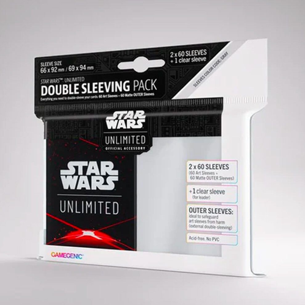 Gamegenic Star Wars: Unlimited Double Sleeving Pack - Space Red