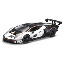 Modello in scala - BURAGO - LAMBORGHINI - ESSENZA SCV12 N 12 2021 - Scala 1/24 - Colore Bianco Nero - Metallo