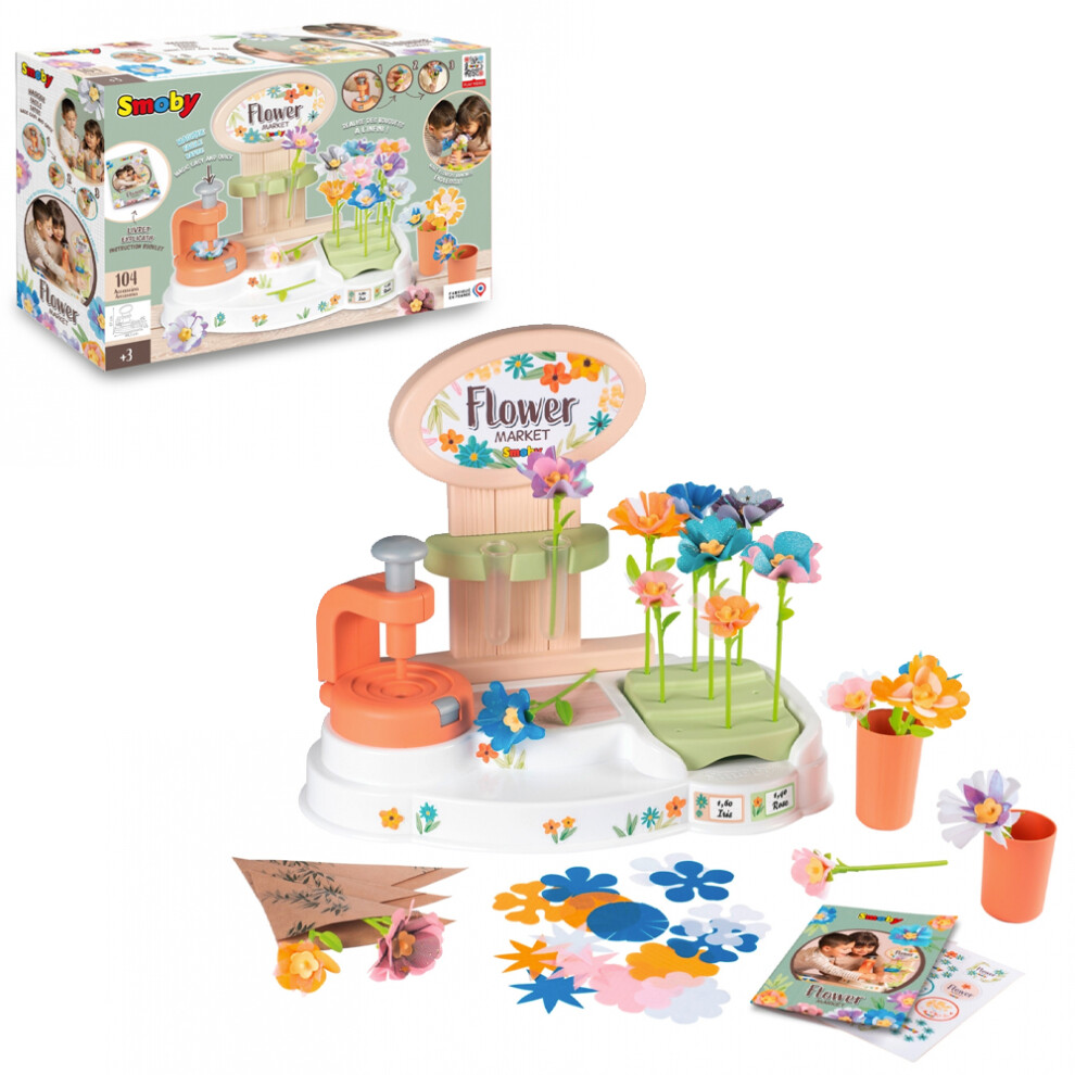 Smoby Flower Market  - Flower Bouquet Craft Toy Age 3+