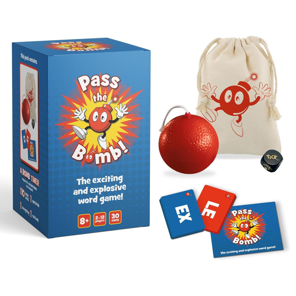 Asmodee Pass The Bomb 2023 Edition - Party Word Game, Age 8+ 2-12 Players Piatnik