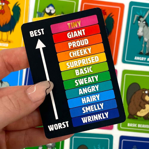 Asmodee Giant Beaver! Tiny Ass! Card Game - Age 16+, 2+ Players 1