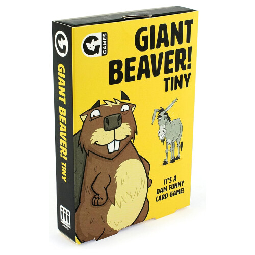 Asmodee Giant Beaver! Tiny Ass! Card Game - Age 16+, 2+ Players