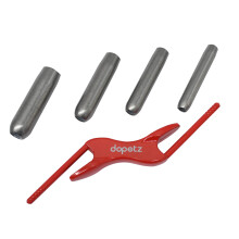  4 Size 1/2" 5/8" 3/4" 7/8" Interchangeable Brick Jointer Steel Barrel Bricklaying Jointer, Brick Jointer Trowel, Hardened Steel Brick Jointer Tool
