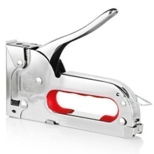 Heavy Duty Stainless Steel Metal Staple Gun & 100 Staples Stapler 6.35/7.95mm Craft Upholstery Work