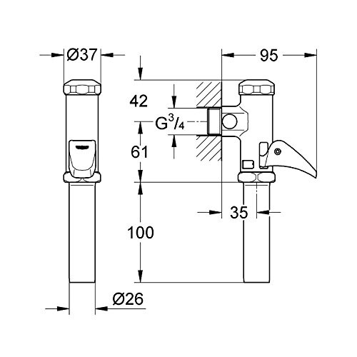 Grohe 37139000 | Automatic Toilet Flush 1