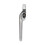 Maxim Offset Locking Window Handle Left Hand Satin Chrome | PVC Windows Handle Replacement | Black Button Black Windows Handle with Key… 1