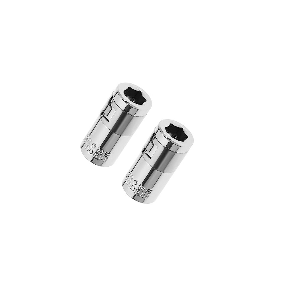 2Pcs 1/4" Square Hole To 1/4" Hex Converter Metal 1/4" Square Drive To 1/4" Hex Socket Bits Converter Screwdriver Bit Adapter Screwdriver Accessories 4895253908649