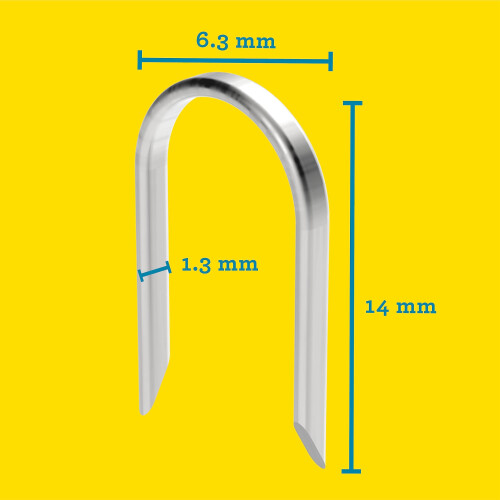 Rapid 11884410 High Performance No.36 Cable Staples, Leg Length: 10 mm 1