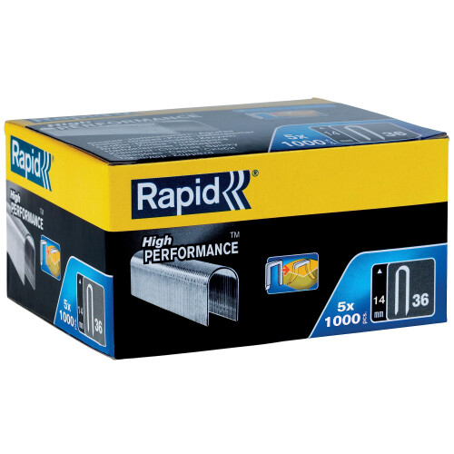 Rapid 11884410 High Performance No.36 Cable Staples, Leg Length: 10 mm