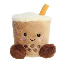 Aurora, 33687 Palm Pals Milky Tea Boba, 5In, Soft Toy, Brown - Plush Soft Toy