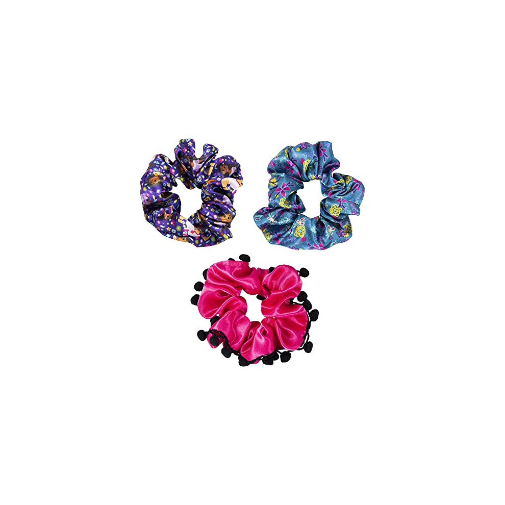 Disney Encanto Pink, Purple And Blue 3 Piece Scrunchie Set Ve700981l Blue,Pink,Purple