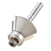 Professional Bevel Trim Cutter, 27mm Diameter, 9mm Length, 45-Degree, 1/4 Inch Shank, Tungsten Carbide Tipped, 46/6BX1/4TC