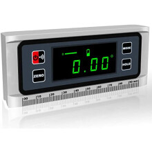 Angle Gauge eOUTIL Digital Protractor Inclinometer Angle Finder with V-Groove Magnetic Base, Precision Bevel for Automobile Woodworking Building