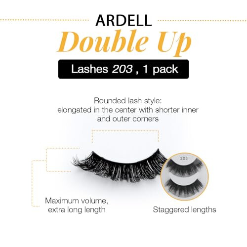 Ardell Double Up Wimpern, 203, 4er Pack 2