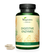Digestive Enzyme Supplements | 100% Plant-Based | with Bromelain, Papain, Amylase, Lipase, Cellulase and Calcium (Aquamin) | NO Additives,
