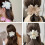 3 Pcs Chiffon Flower Hair Clips, Solid Color Big Flower Hairpin for Women Girls, Elegant French Barrettes Ponytails Braids Spring Clips Headdress Hair 6