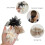 3 Pcs Chiffon Flower Hair Clips, Solid Color Big Flower Hairpin for Women Girls, Elegant French Barrettes Ponytails Braids Spring Clips Headdress Hair 3