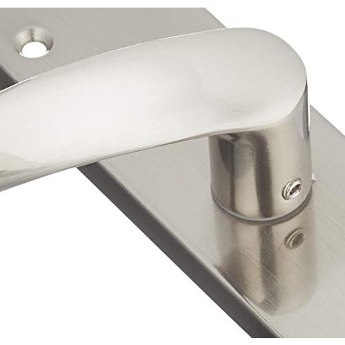 Interior Door Handle Set with Satin Nickel Plate 0 2