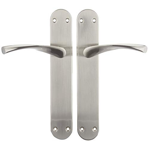 Interior Door Handle Set with Satin Nickel Plate 0