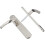 Interior Door Handle Set with Satin Nickel Plate 0 2