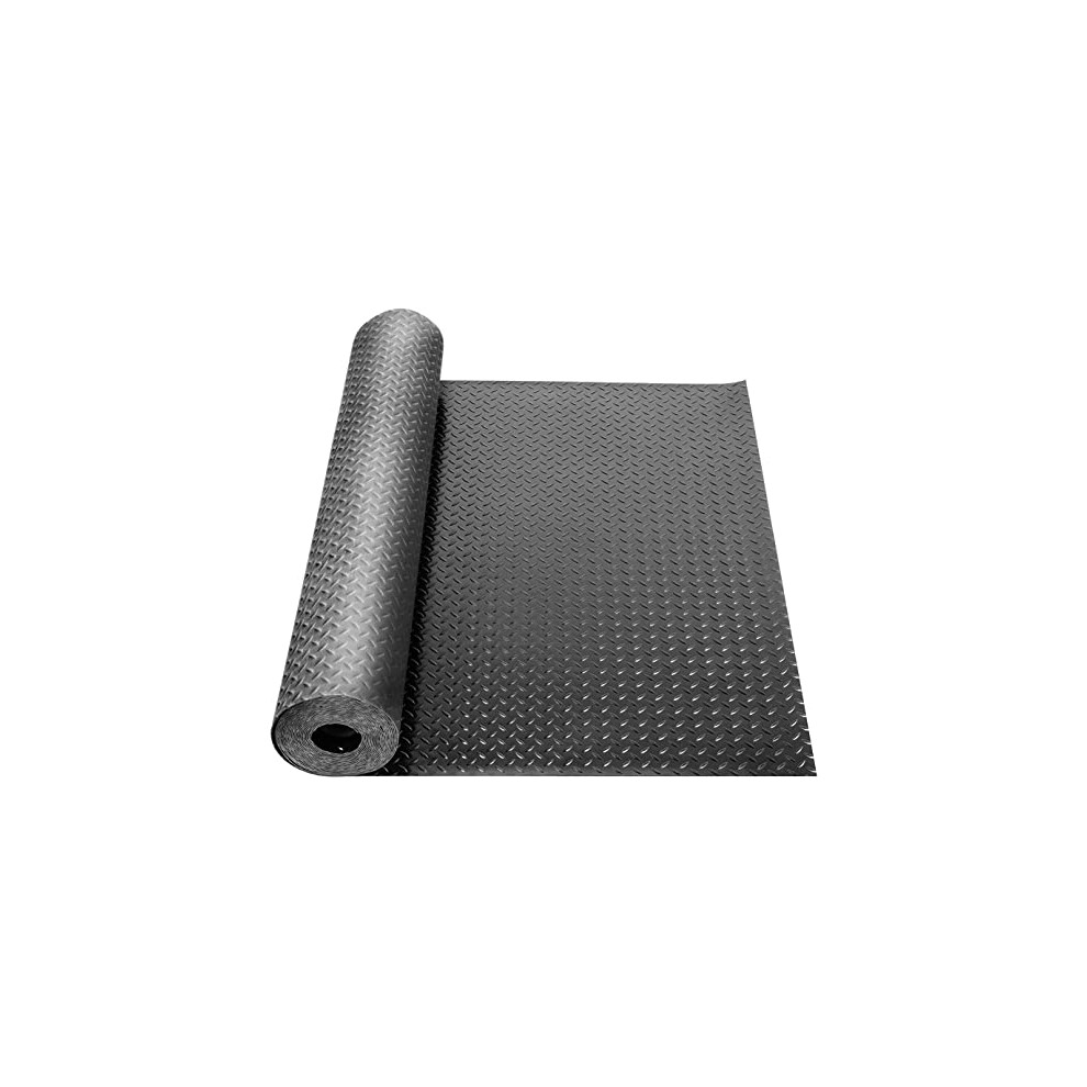 Rubber Flooring Mats 1M X 5M Garage Floor Mats Non-Slip Floor Protector Mat Heavy Duty Rubber Matting Roll 3mm Thick for Gym,Garage,Basement,Warehouse