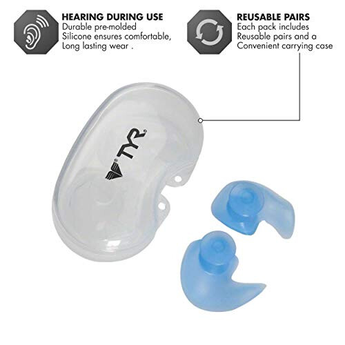 TYR Silicone Molded Ear Plug Swim Equipments & Accessories (Blue) 2