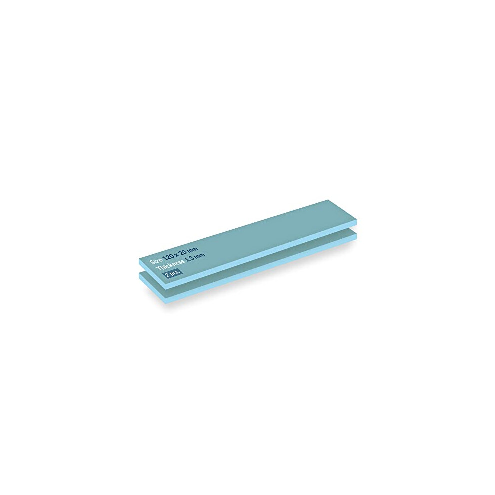 Arctic Tp-2 Apt2560 Economic Thermal Pad 120X20x1.5mm, 2-Pack, Excellent Thermal Conductivity, Low Hardness, Gap Filler, Easy Install (Actpd00014a)