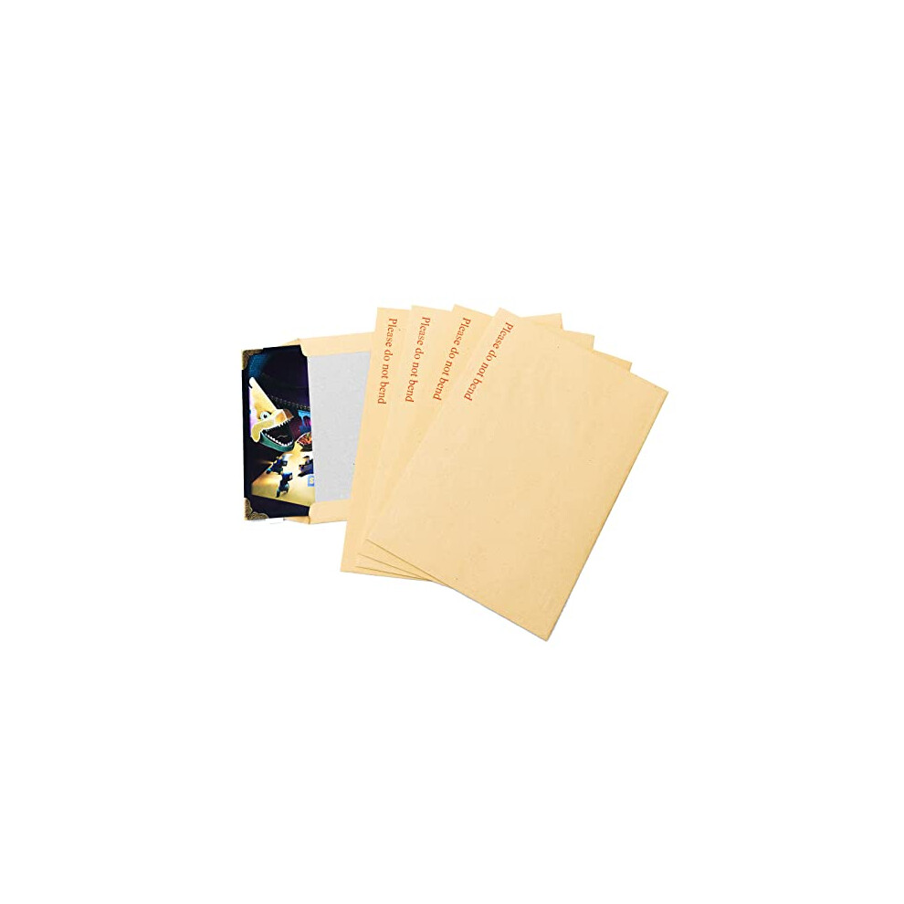 Hard Board Backed Envelopes Peel & Seal Mailing Posting & Storing Documents Manilla Do Not Bend Cardboard Secure Postal Envelope (C5 (229z162mm), 10