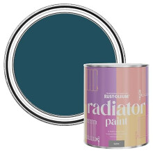 Blue Heat Resistant Radiator Paint in Satin Finish - Commodore Blue 750ml