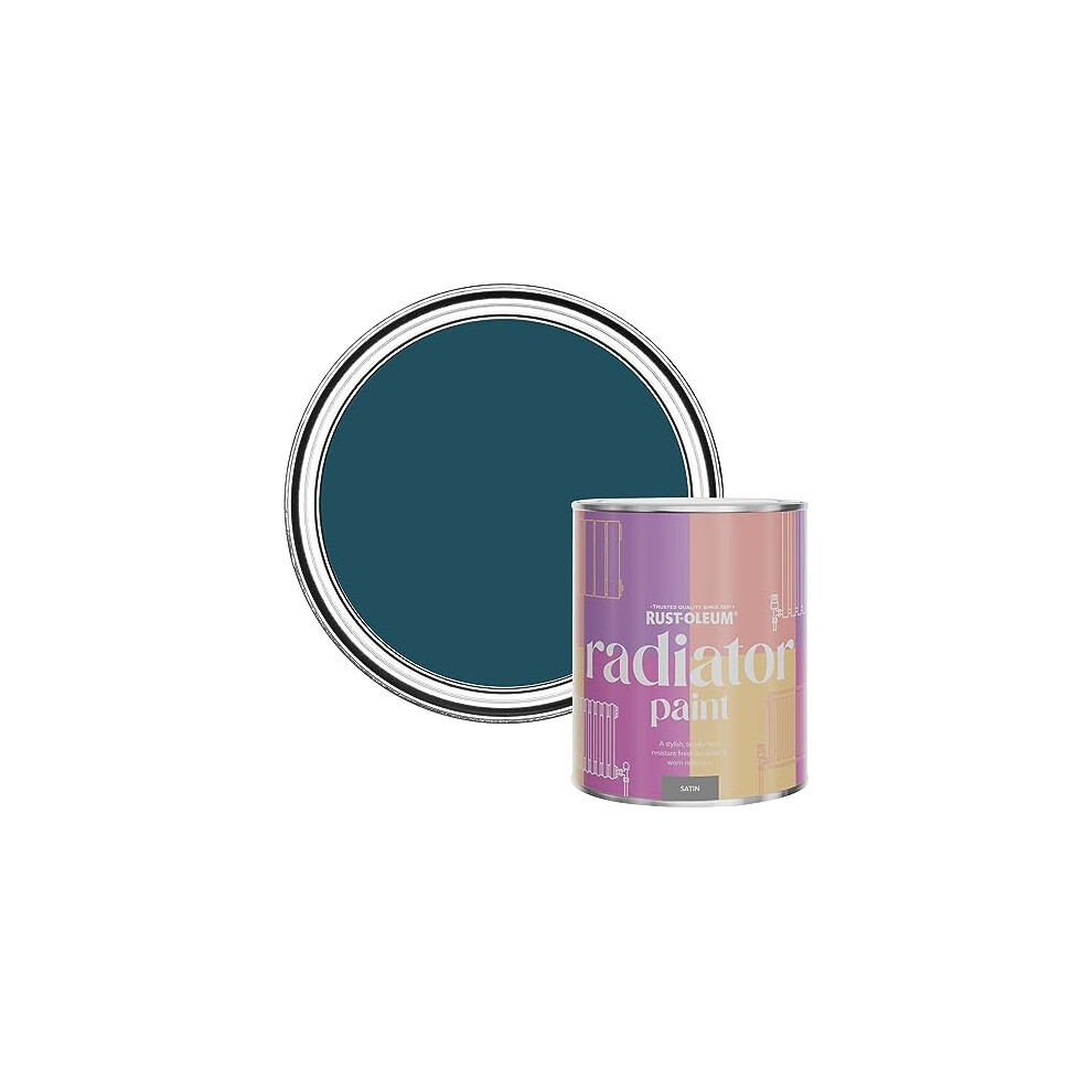 Blue Heat Resistant Radiator Paint In Satin Finish - Commodore Blue 750Ml 5013296492072