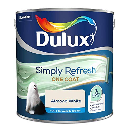 Dulux Simply Refresh Matt Emulsion Paint - Almond White - 2.5L, 5382879 2