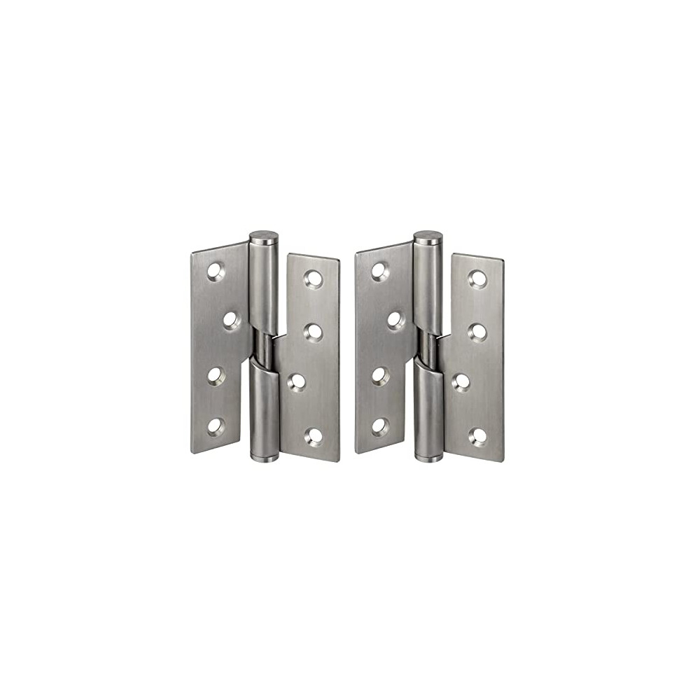 Pair Of Door Hinges Rising Butt Handed Left Lift Off Hinge 100Mm(Left) 762944495341