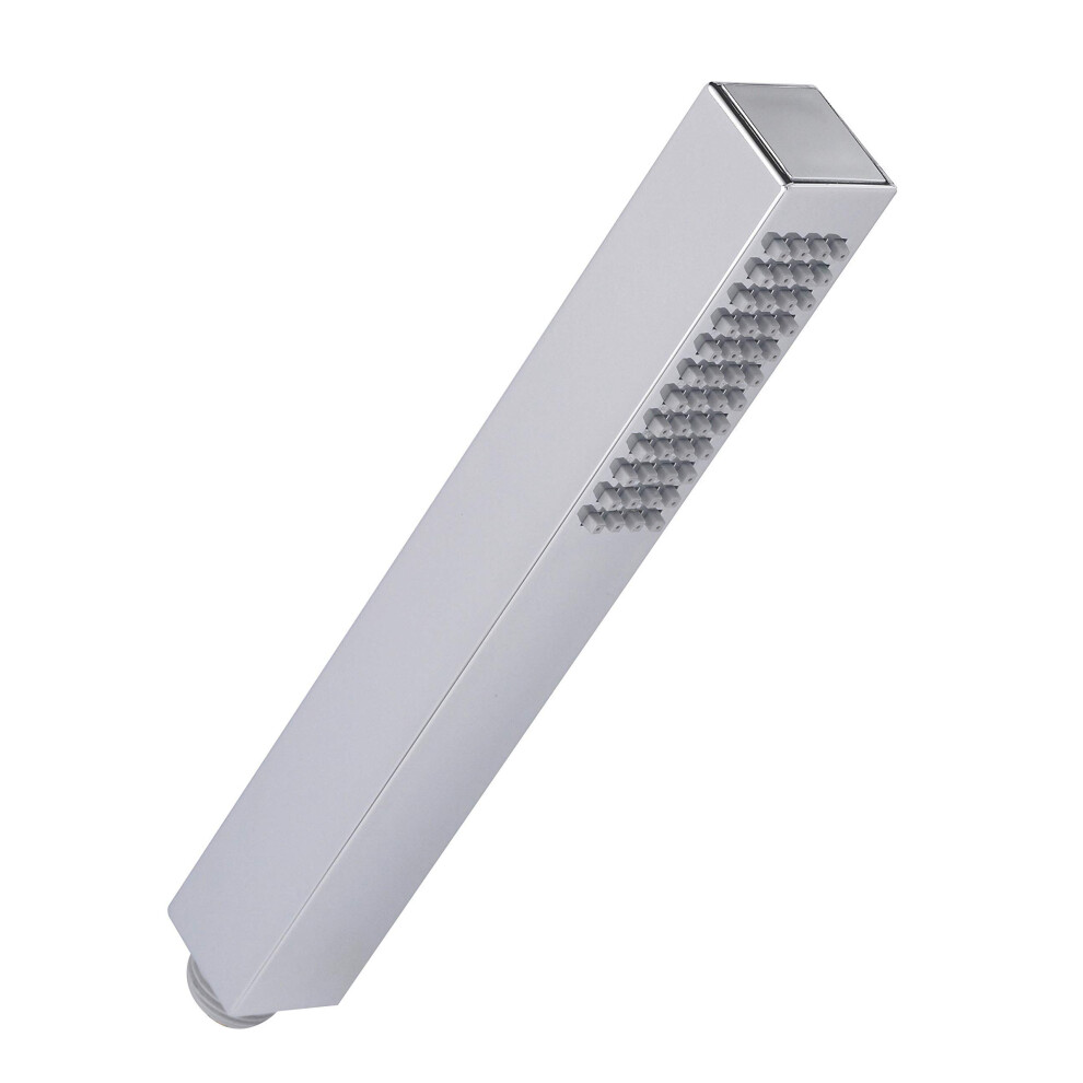 Ho310 Ç Modern Bathroom Minimalist Square Shower Handset, 231Mm X 28Mm, Chrome Silver 5055369010530
