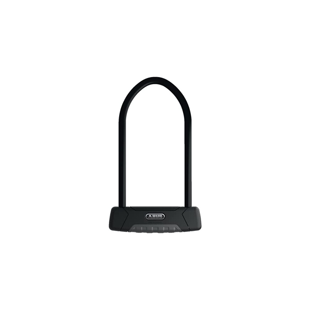 U-lock Granit Plus 470 and SH B Bracket, Bike Lock with Plus Cylinder for Tamper Protection, ABUS Security Level 12, Black, 23 cm