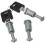 Lock set for Tiger roof rails, silver 1